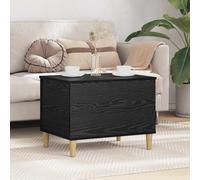 vidaXL Bedside Cabinet Black Oak 60 x 44.5 x 45 cm Engineered Wood
