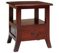 vidaXL Bedside Cabinet Brown 40 x 40 x 45,5 cm Solid Mahogany Wood, Elegant Nigh