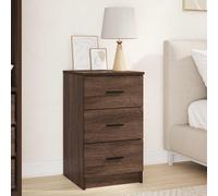 vidaXL Bedside Cabinet Brown oak 38 x 38 x 66 cm Engineered wood