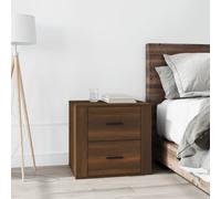 vidaXL Bedside Cabinet Brown Oak 50x39x47 cm