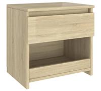 vidaXL Bedside Cabinet Chipboard Nightstand Bed Drawer Cabinet Couch End Table Telephone Stand Decoration Bedroom Furniture Sonoma Oak