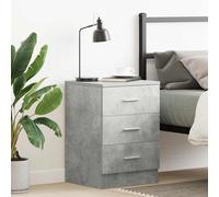 vidaXL Bedside Cabinet Concrete Grey 38x35x56 cm Engineered Wood