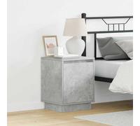 vidaXL Bedside Cabinet Concrete grey 39 x 34.5 x 50 cm Engineered wood