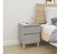 vidaXL Bedside Cabinet Concrete Grey 40x35x50 cm