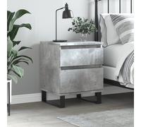 vidaXL Bedside Cabinet Concrete Grey 40x35x50 cm Engineered Wood
