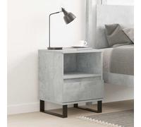 vidaXL Bedside Cabinet Concrete Grey 40x35x50 cm Engineered Wood