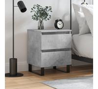 vidaXL Bedside Cabinet Concrete Grey 40x35x50 cm Engineered Wood