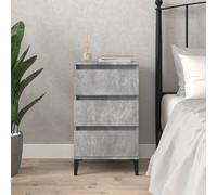 (concrete grey) vidaXL Bedside Cabinet Side Table Nightstand Telephone Stand Engineered Wood