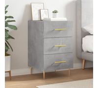 vidaXL Bedside Cabinet Concrete Grey 40x40x66 cm Engineered Wood