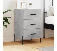 vidaXL Bedside Cabinet Concrete Grey 40x40x66 cm Engineered Wood
