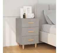 Bedside 3 Drawer Storage Cabinet, Chest of Drawers Side Table Shelf Bedroom