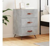vidaXL Bedside Cabinet Concrete Grey 40x40x66 cm Engineered Wood