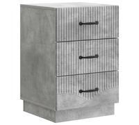 vidaXL Bedside Cabinet Concrete Grey 43 x 41 x 63.5 cm Engineered Wood