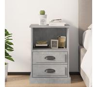 vidaXL Bedside Cabinet Concrete Grey 43x36x60 cm
