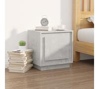 vidaXL Bedside Cabinet Concrete Grey 44x35x45 cm Engineered Wood