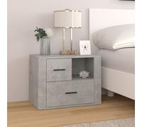 vidaXL Bedside Cabinet Concrete Grey 60x36x45 cm Engineered Wood