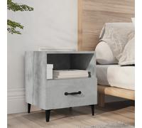 vidaXL Bedside Cabinet Concrete Grey Engineered Wood