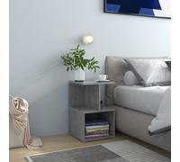 vidaXL Bedside Cabinet Concrete Grey Engineered Wood Bed Stand Nightstand