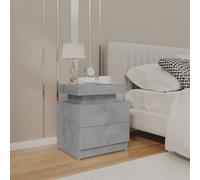 vidaXL Bedside Cabinet Concrete Grey Engineered Wood Telephone Stand Table