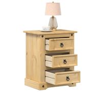 Bedside Cabinet Nightstand Bed Side Table Solid Wood Pine vidaXL