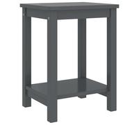 vidaXL Bedside Cabinet Dark Grey 35x30x47 cm Solid Pinewood