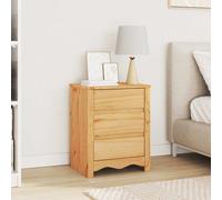 Bedside Cabinet with Drawer Solid pine wood Bedside Storage Modern Table vidaXL