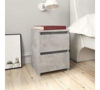 vidaXL Bedside Cabinet Concrete Grey 30x30x40 cm Engineered Wood