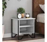 vidaXL Bedside Cabinet Grey Sonoma 2 pcs 40x30x40 cm Engineered Wood