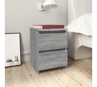 vidaXL Bedside Cabinet Grey Sonoma 30x30x40 cm Engineered Wood