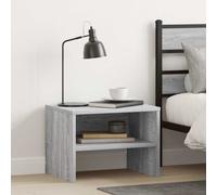 Vidaxl Bedside Cabinet Grey Sonoma 40X30X30 Cm Engineered Wood, Grey