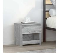 side table end table bedside table with 1 drawer Cabinet Grey