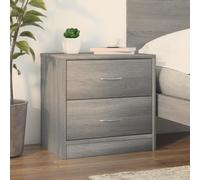 vidaXL Bedside Cabinet Grey Sonoma 40x30x40 cm Engineered Wood, Grey
