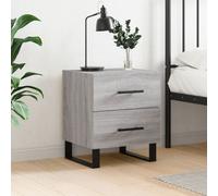 vidaXL Bedside Cabinet Grey Sonoma 40x35x47.5 cm Engineered Wood