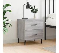 vidaXL Bedside Cabinet Grey Sonoma 40x35x47.5 cm Engineered Wood