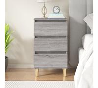 vidaXL Bedside Cabinet Grey Sonoma 40x35x70 cm Engineered Wood, Grey