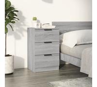 (grey sonoma, 1) vidaXL Bedside Cabinets Night Stand End Table Side Table Bed Drawer Cabinet