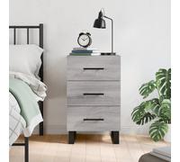 Bedside Cabinets Side Table Bedstand Nightstand 2 pcs Engineered Wood vidaXL