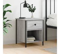 vidaXL Bedside Cabinet Grey Sonoma 40x42x50 cm Engineered Wood