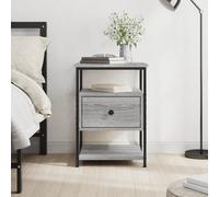 vidaXL Bedside Cabinet Grey Sonoma 40x42x56 cm Engineered Wood
