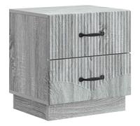 vidaXL Bedside Cabinet Grey Sonoma 43 x 34.5 x 44.5 cm Engineered Wood