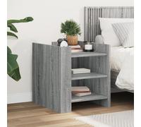 vidaXL Bedside Cabinet Grey Sonoma 45x50x50 cm Engineered Wood