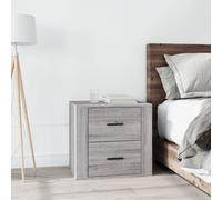 Vidaxl Bedside Cabinet Grey Sonoma 50X39X47 Cm, Grey