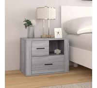 Vidaxl Bedside Cabinet Grey Sonoma 60X36X45 Cm Engineered Wood Bedside Cabinets