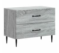 vidaXL Bedside Cabinet Grey Sonoma 62 x 34.5 x 47.5 cm Engineered Wood