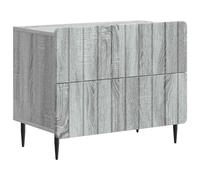 vidaXL Bedside Cabinet Grey Sonoma 62 x 34.5 x 49.5 cm Engineered Wood