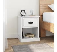 (high gloss white, 1 pcs) vidaXL Bedside Cabinet Side Table Nightstand Side Cabinet Engineered Wood