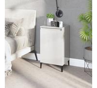 vidaXL Bedside Cabinet Bedroom Furniture Bedside Table Telephone Stand End Table Nightstand Bed Cabinet High Gloss White 40x35x70 cm Engineered Wood
