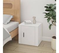 vidaXL Bedside Cabinet High Gloss White 50x39x47 cm