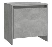 vidaXL Bedside Cabinet Home Indoor Bedroom Nightstand Bedside Couch Bed End Side Table Cabinet Telephone Stand Furniture Concrete Grey Chipboard