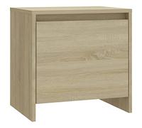 vidaXL Bedside Cabinet Home Indoor Bedroom Nightstand Bedside Couch Bed End Side Table Cabinet Telephone Stand Furniture Sonoma Oak Chipboard